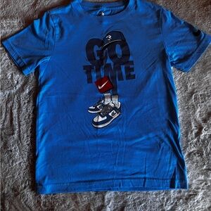 Nike Blue Graphic Tee Youth Medium